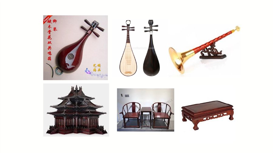 Red sandalwood product visual from the supplied presentation